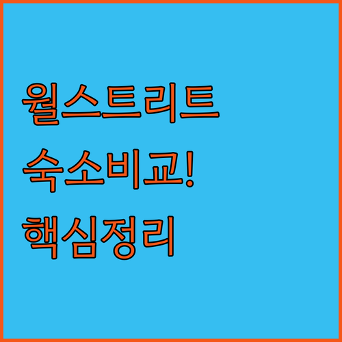 뉴욕 월스트리트 근처 숙소 추천 직접 비교해 본 호텔별 장단점과 사진
